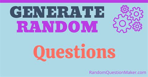 Random Question Generator .